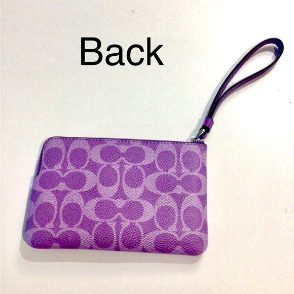 Coach Signature Wristlet in Iris - Picture 3 of 4